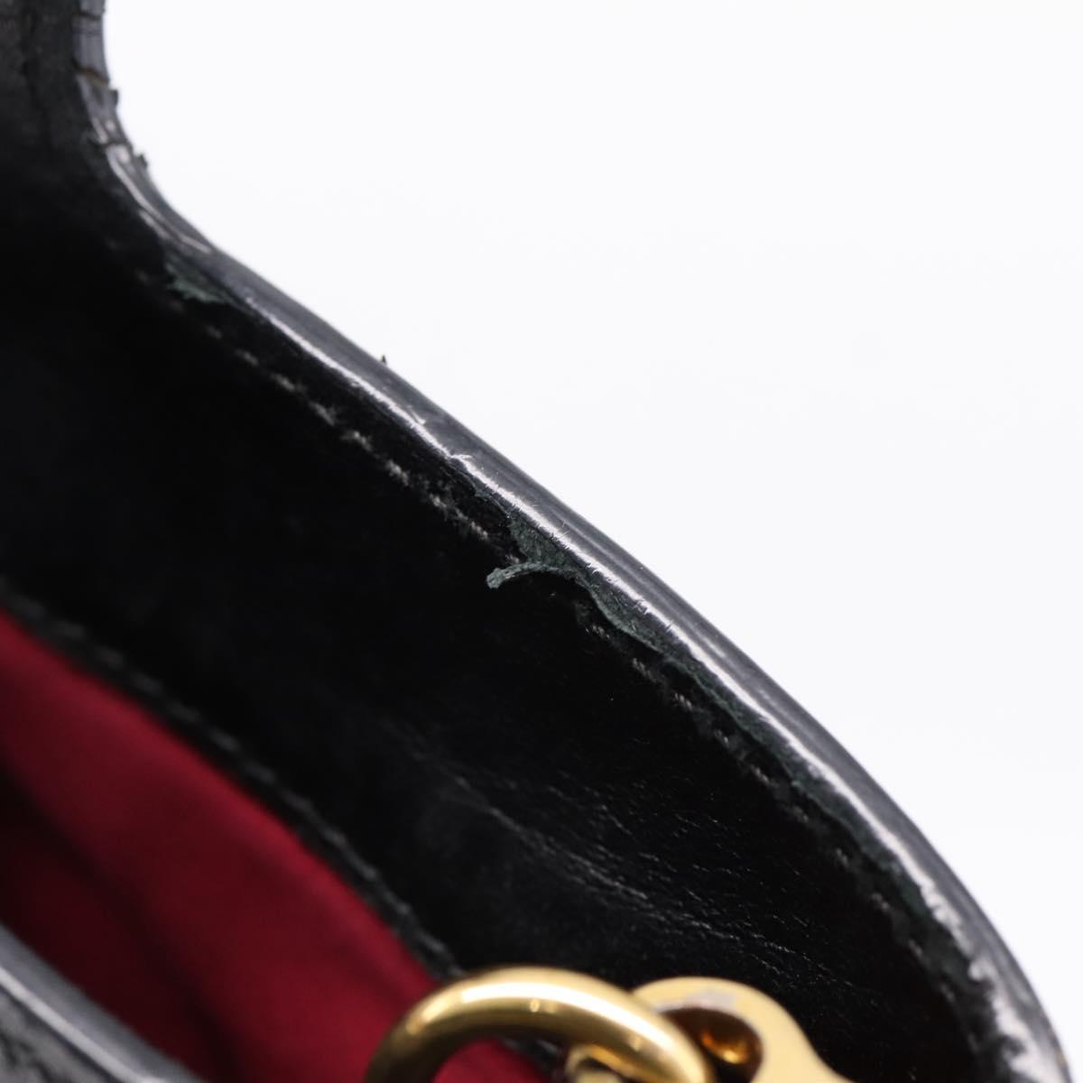 Miu Miu Matelasse Hand Bag Canvas 2way Black Gold Auth 208238A