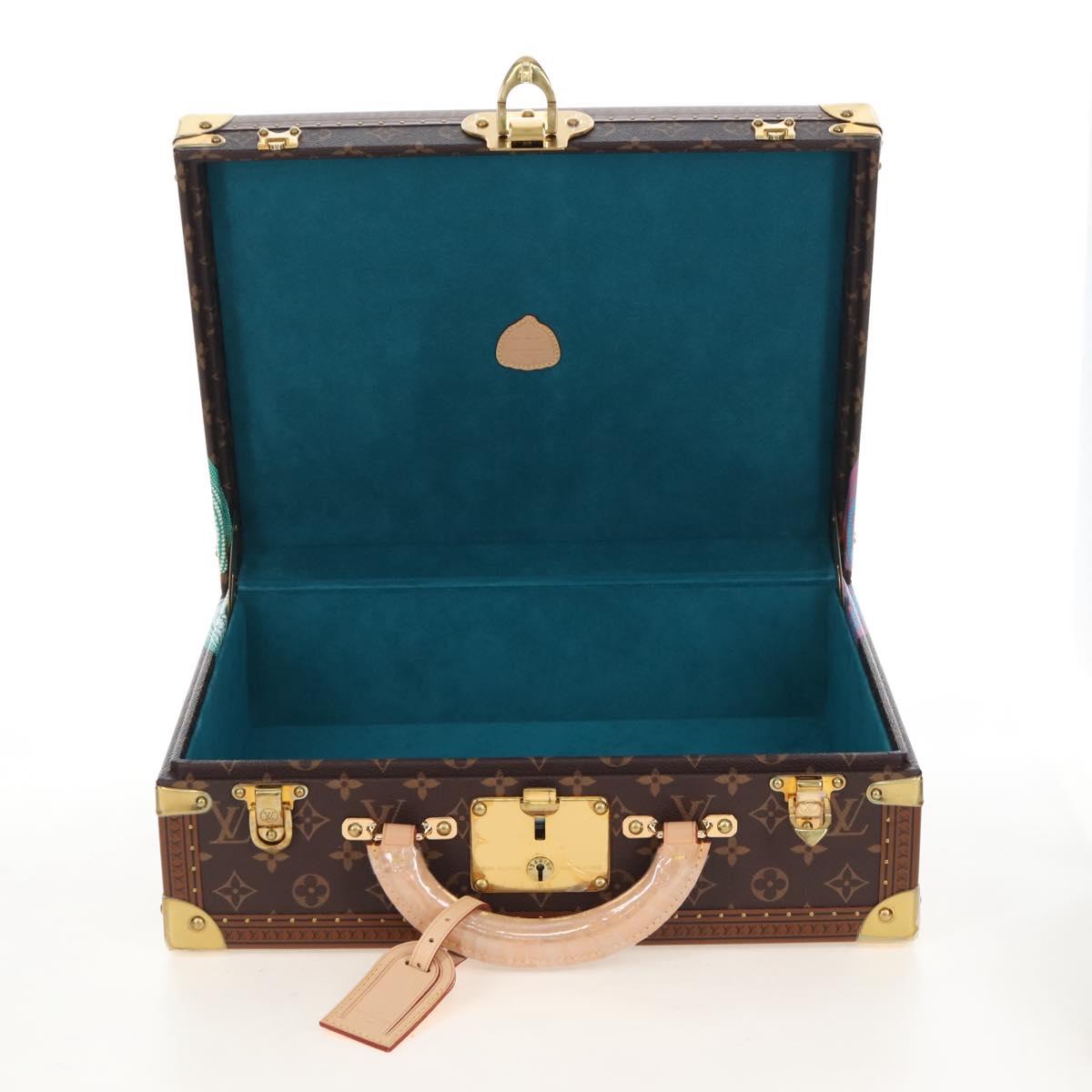LOUIS VUITTON Monogram LVxYK Cotoville 40 Trunk Blue M10156 LV Auth 208249SM