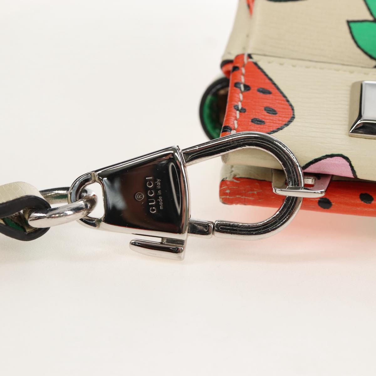 GUCCI Zumi Hand Bag Leather 2way Multicolor Silver 564714 Auth 208258SAM
