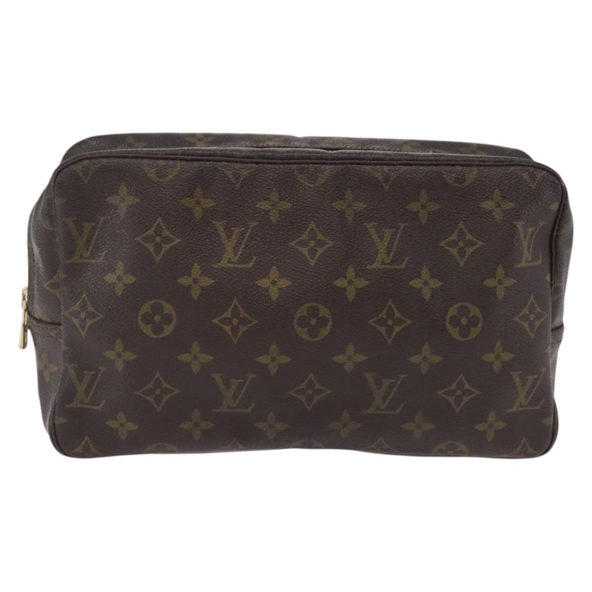 LOUIS VUITTON Monogram Trousse Toilette 28 Clutch Bag M47522 LV Auth 208267