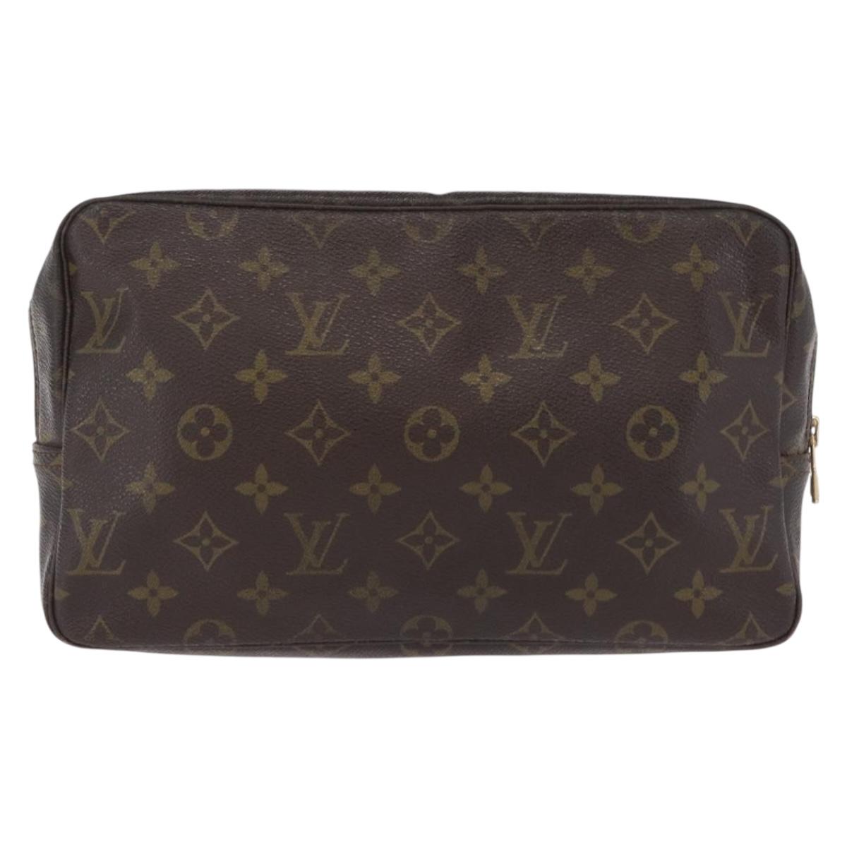 LOUIS VUITTON Monogram Trousse Toilette 28 Clutch Bag M47522 LV Auth 208267