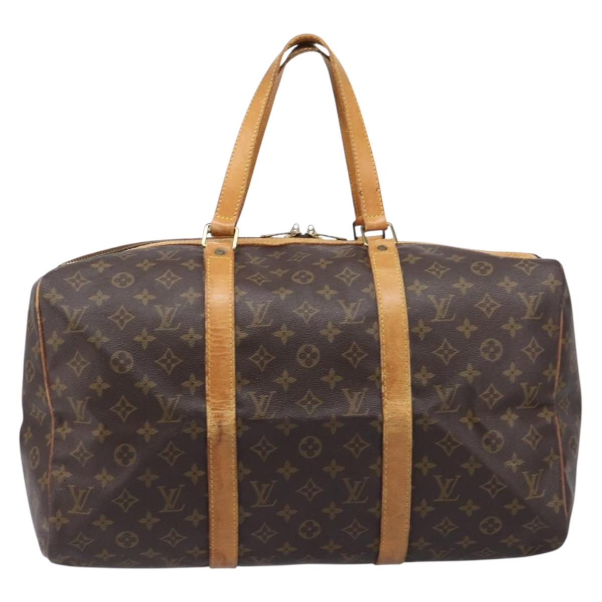 LOUIS VUITTON Monogram Sac Souple 45 Boston Bag M41624 LV Auth 208272