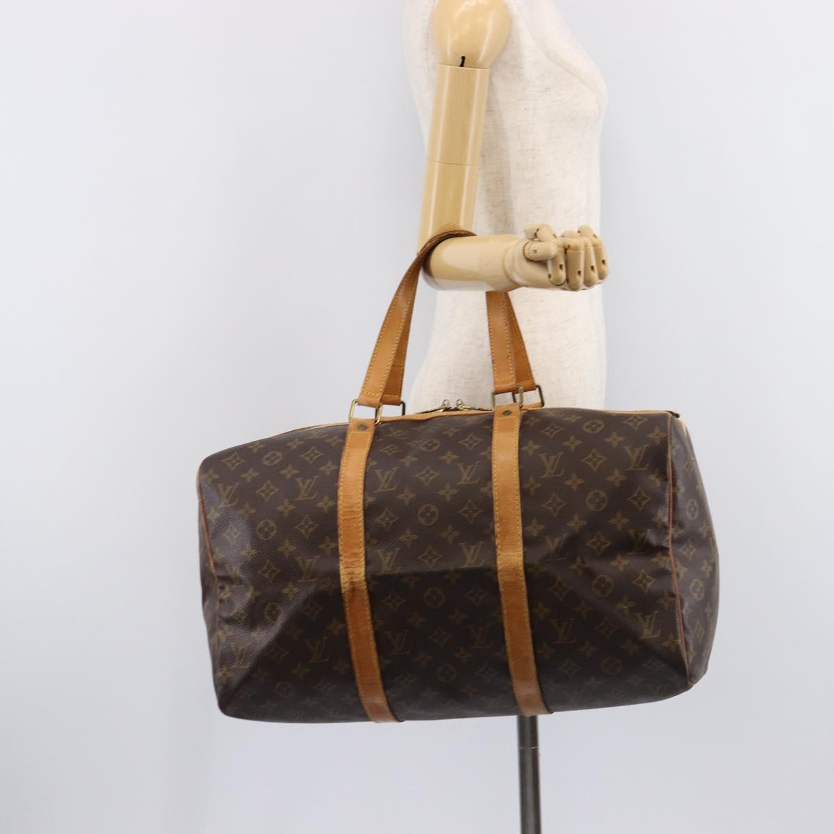 LOUIS VUITTON Monogram Sac Souple 45 Boston Bag M41624 LV Auth 208272