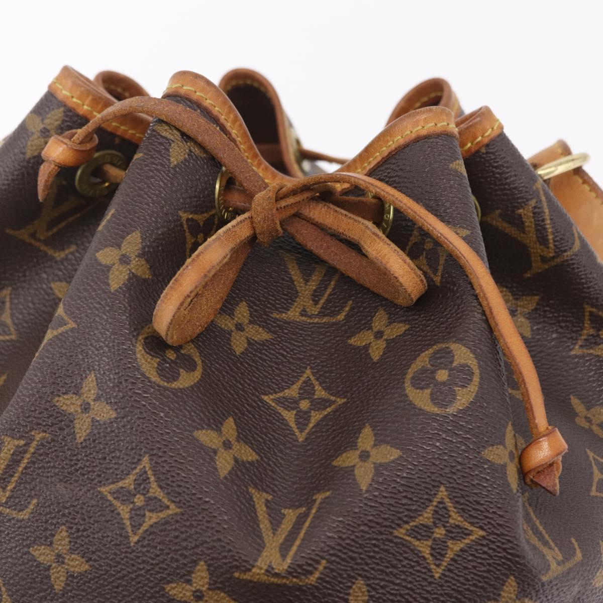 LOUIS VUITTON Monogram Petit Noe Shoulder Bag M42226 LV Auth 208273A