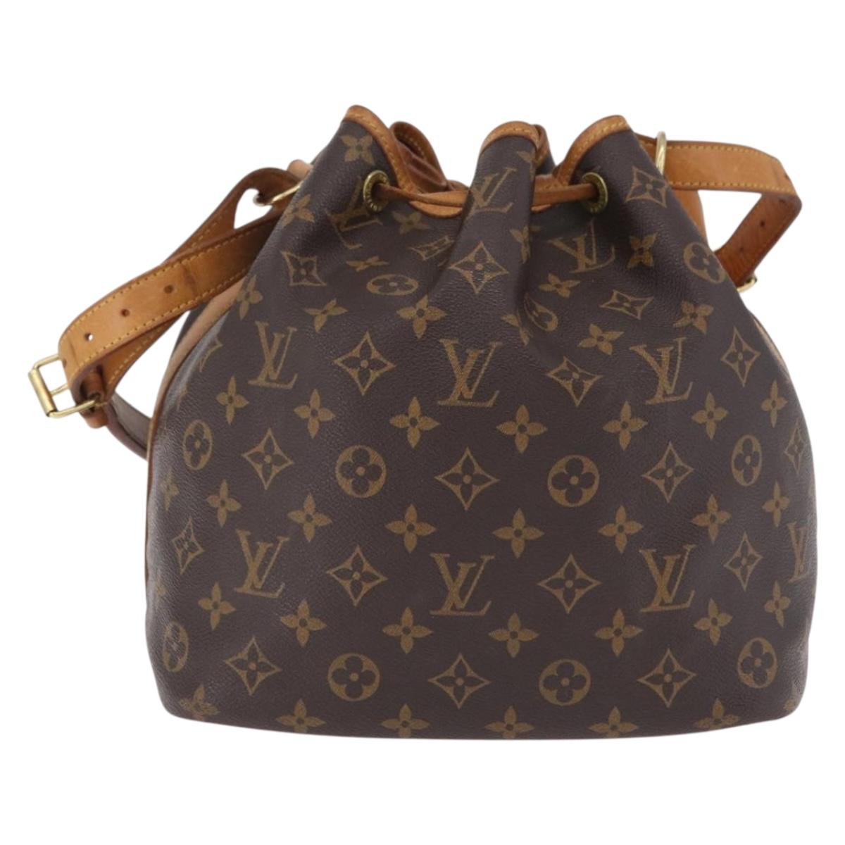 LOUIS VUITTON Monogram Petit Noe Shoulder Bag M42226 LV Auth 208273A