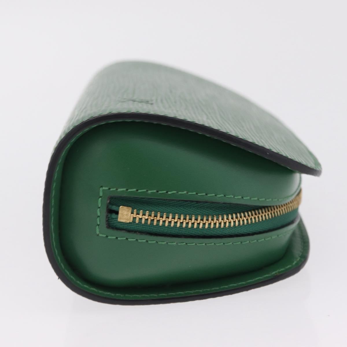 LOUIS VUITTON Epi Dauphine PM Cosmetic Pouch Green M48444 LV Auth 208283