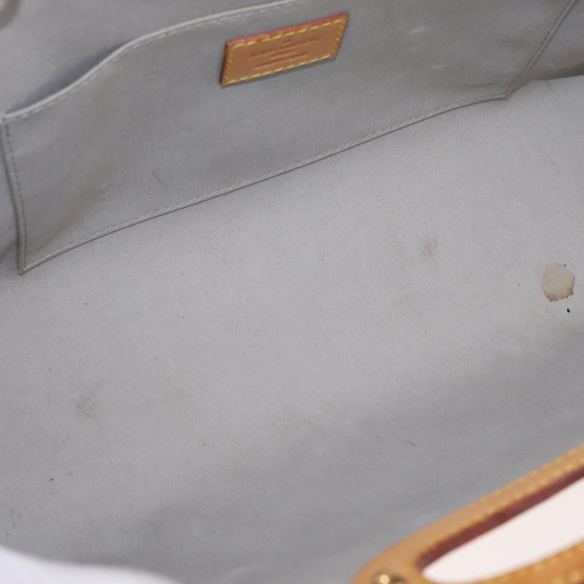 LOUIS VUITTON Monogram Vernis Roxbury Drive Bag 2way Perle M91374 LV Auth 208289