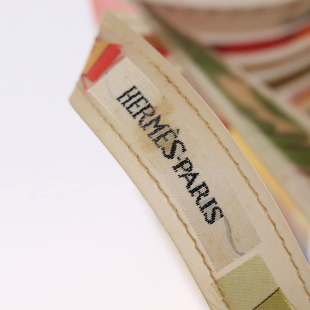HERMES Hand Bag Vinyl Louvre Museum Limited Multicolor Auth 208295A