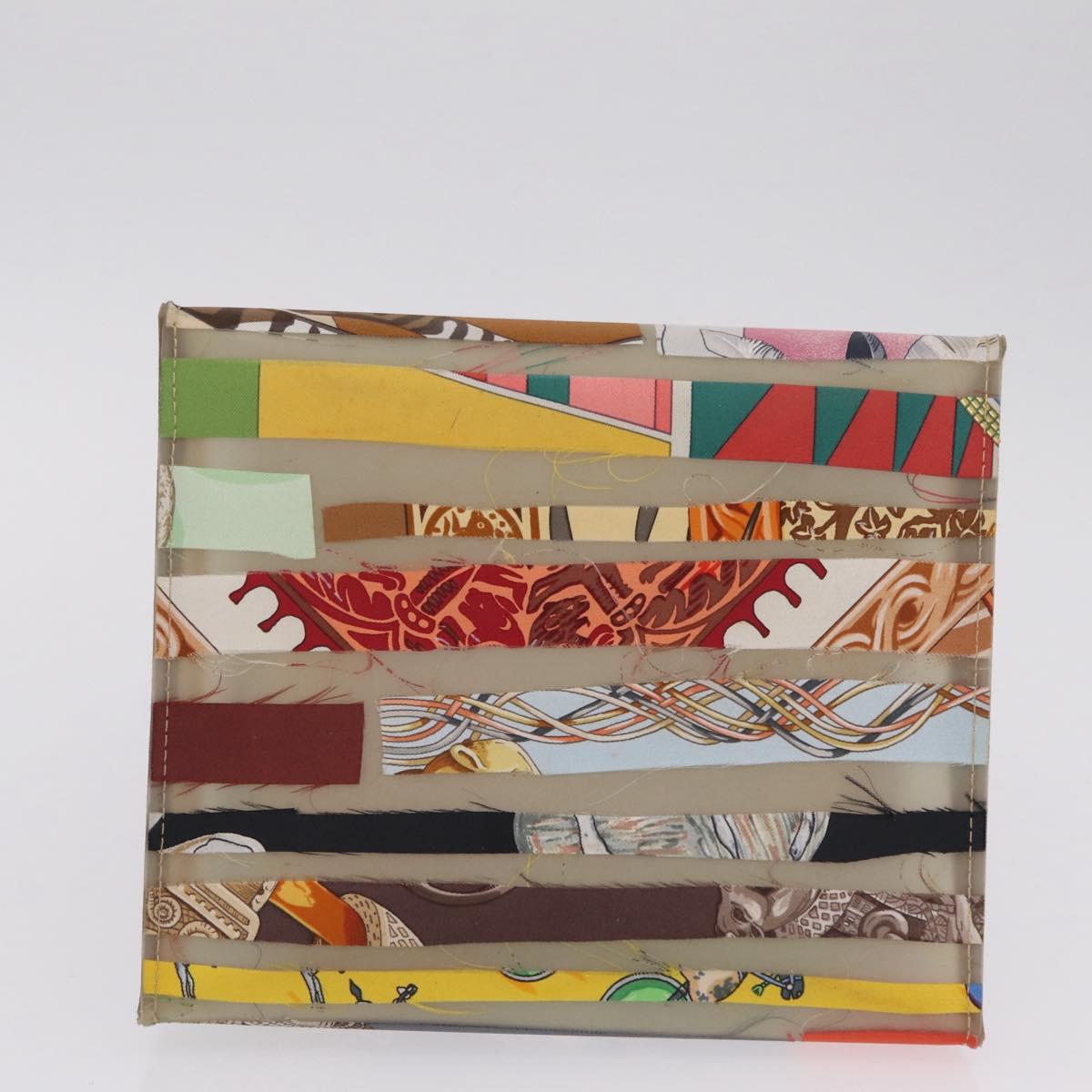 HERMES Hand Bag Vinyl Louvre Museum Limited Multicolor Auth 208295A