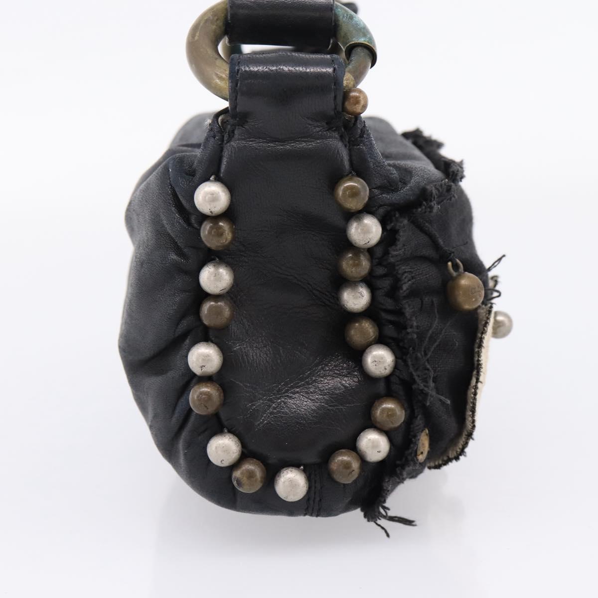 Chloe Hand Bag Leather Black Auth 208310M