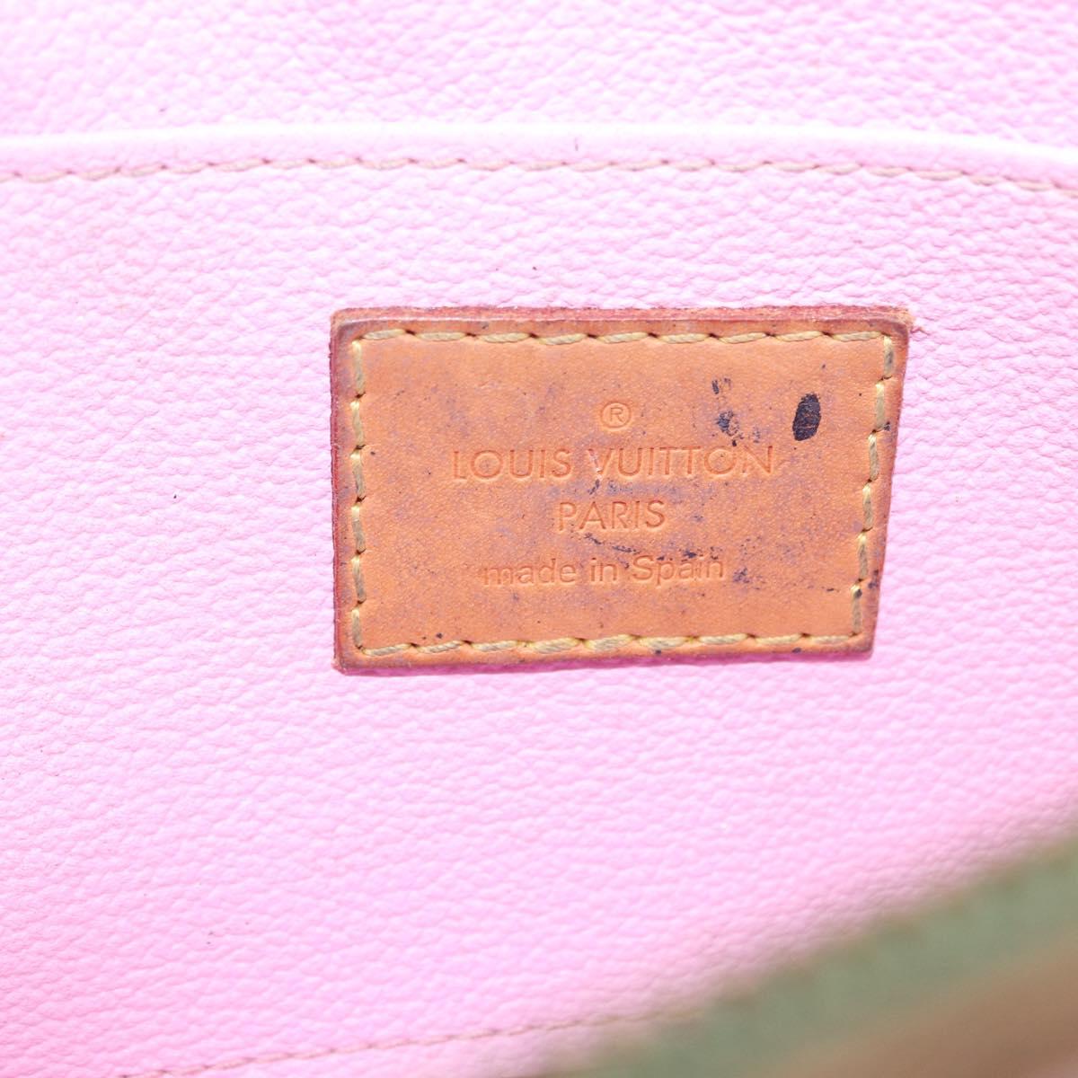 LOUIS VUITTON Monogram Multicolor Pochette PM Pouch White M47354 LV Auth 208326