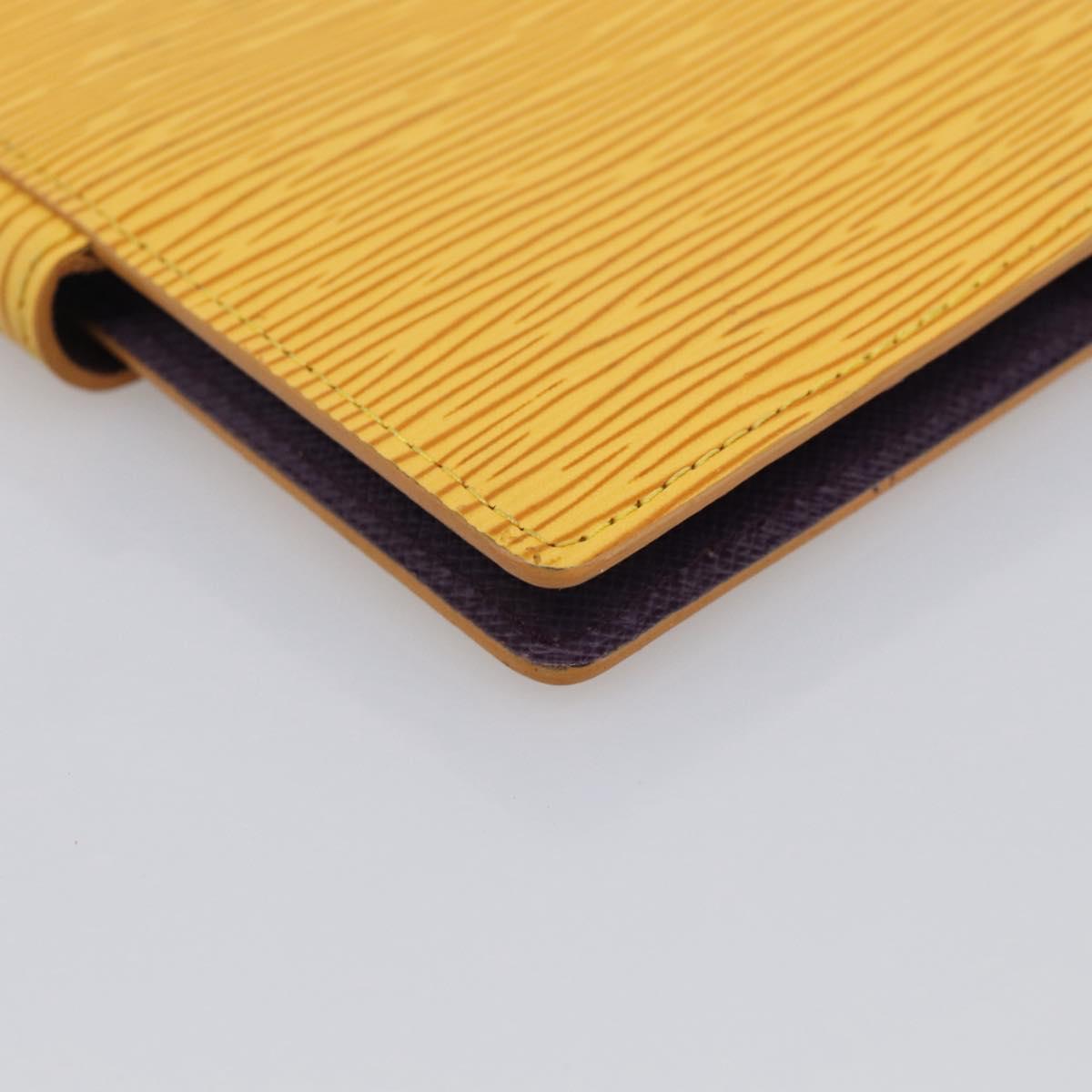 LOUIS VUITTON Epi Agenda PM Day Planner Cover Yellow R20059 LV Auth 208332