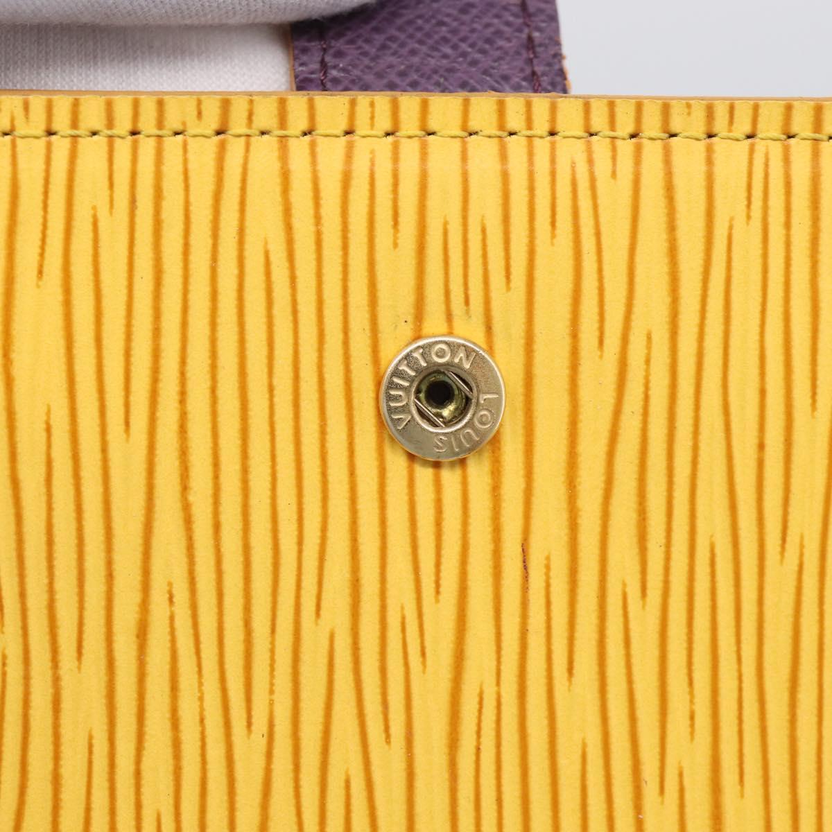 LOUIS VUITTON Epi Agenda PM Day Planner Cover Yellow R20059 LV Auth 208332