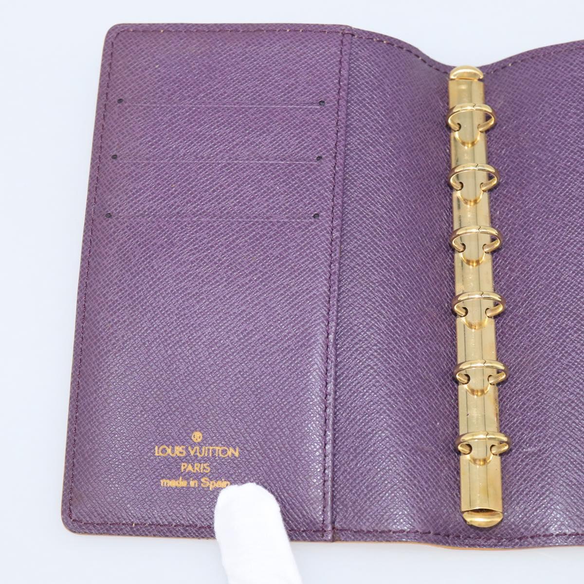 LOUIS VUITTON Epi Agenda PM Day Planner Cover Yellow R20059 LV Auth 208332