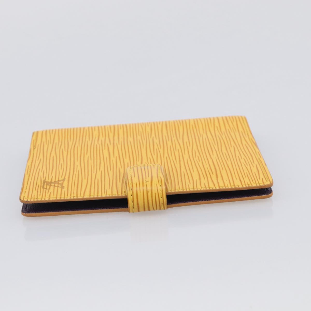 LOUIS VUITTON Epi Agenda PM Day Planner Cover Yellow R20059 LV Auth 208332