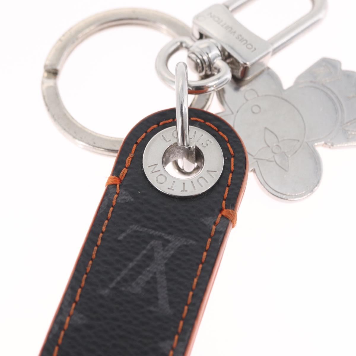 LOUIS VUITTON Monogram Eclipse Dragon Vivienne Key Holder M01956 LV Auth 208343M