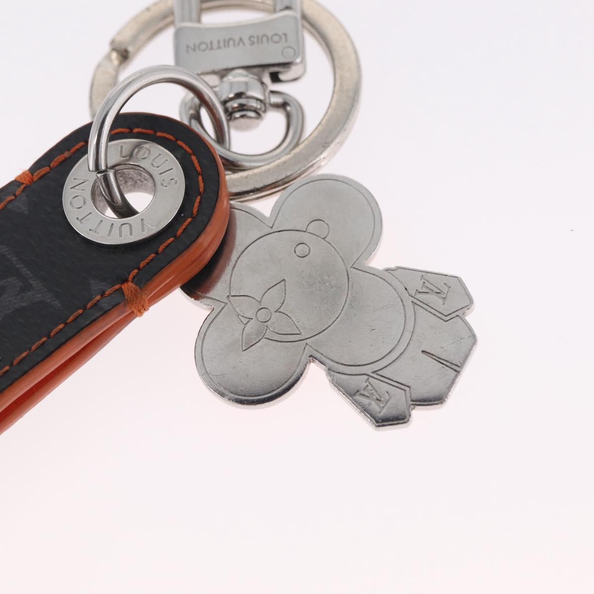 LOUIS VUITTON Monogram Eclipse Dragon Vivienne Key Holder M01956 LV Auth 208343M