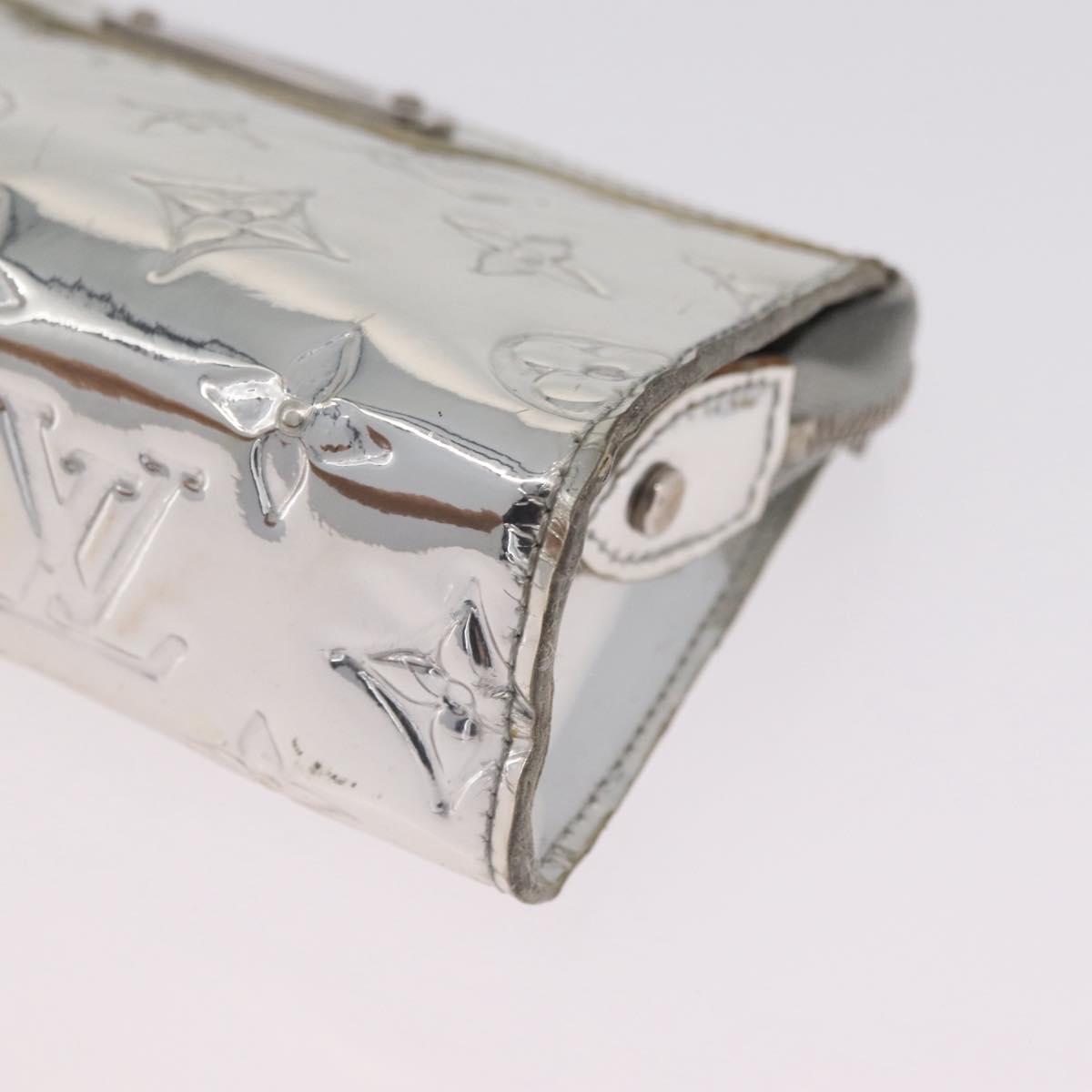 LOUIS VUITTON Monogram Miroir Trousse Cosmetic Pouch Silver M95603 Auth 208345