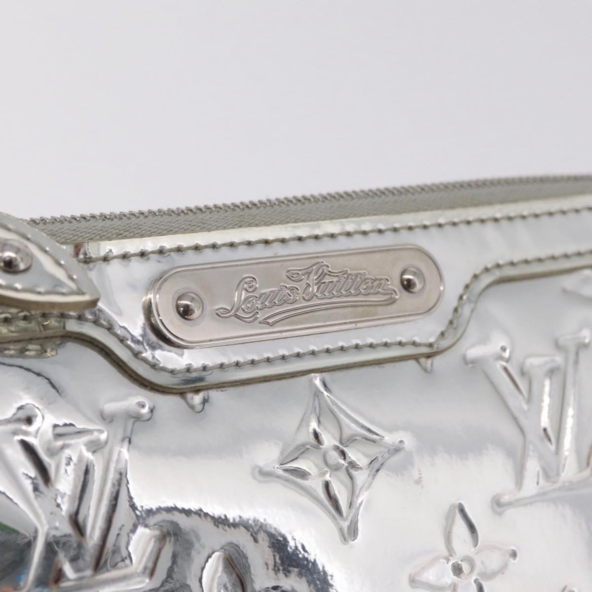 LOUIS VUITTON Monogram Miroir Trousse Cosmetic Pouch Silver M95603 Auth 208345