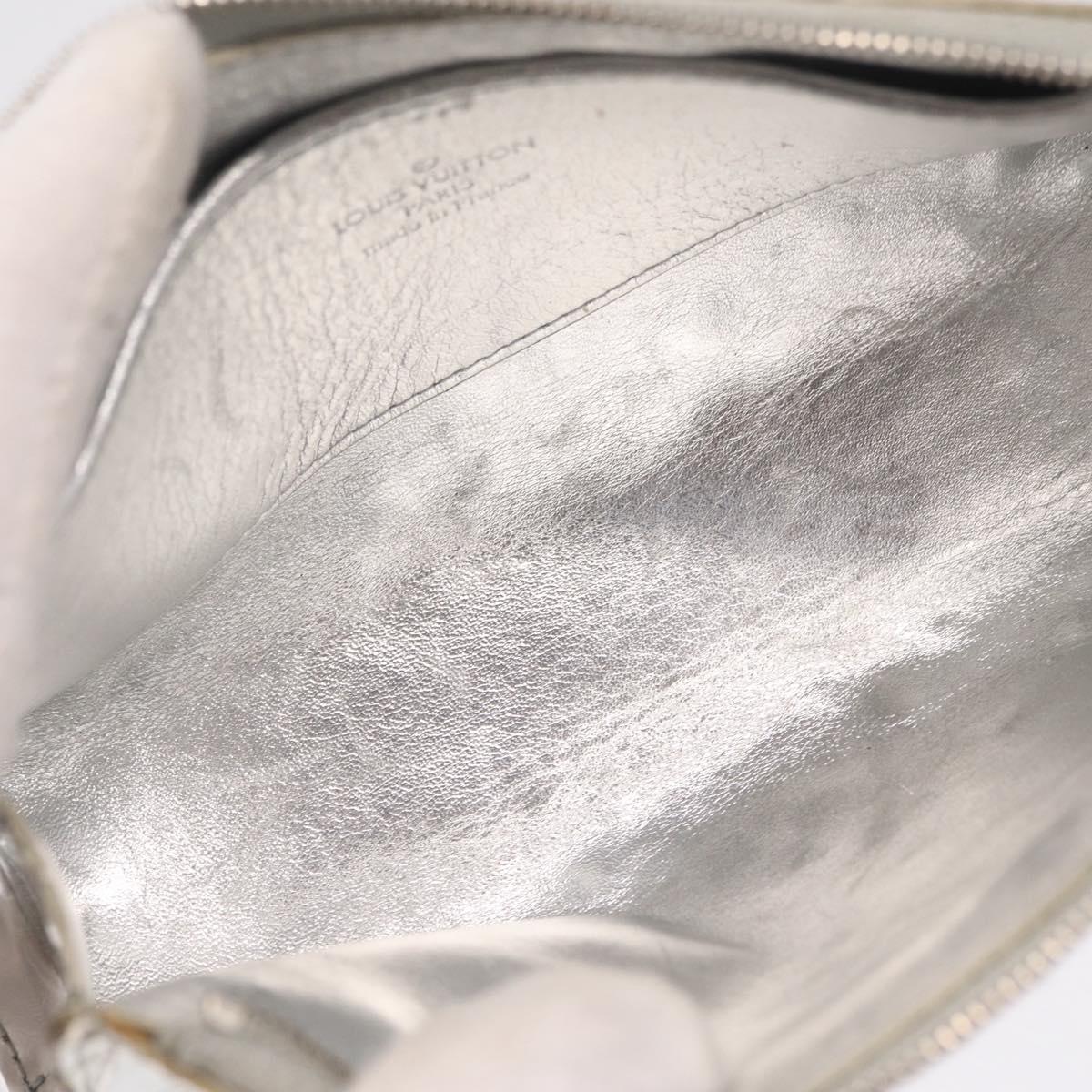 LOUIS VUITTON Monogram Miroir Trousse Cosmetic Pouch Silver M95603 Auth 208345