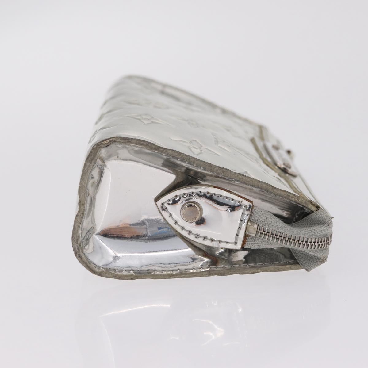 LOUIS VUITTON Monogram Miroir Trousse Cosmetic Pouch Silver M95603 Auth 208345
