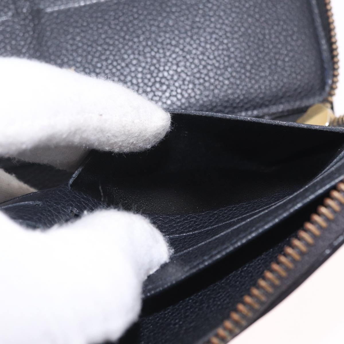 LOUIS VUITTON Monogram Empreinte Portefeuille Wallet Ron M93435 Auth 208347