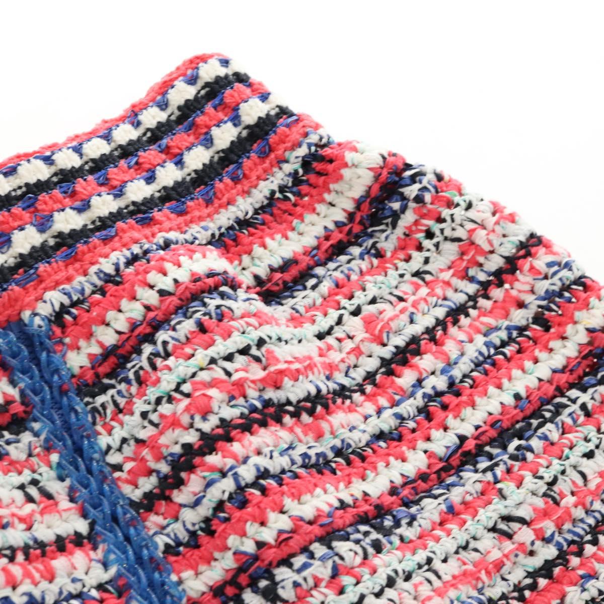 CHANEL Skirt Cotton Tweed 36 Multicolor CC Auth 208359M