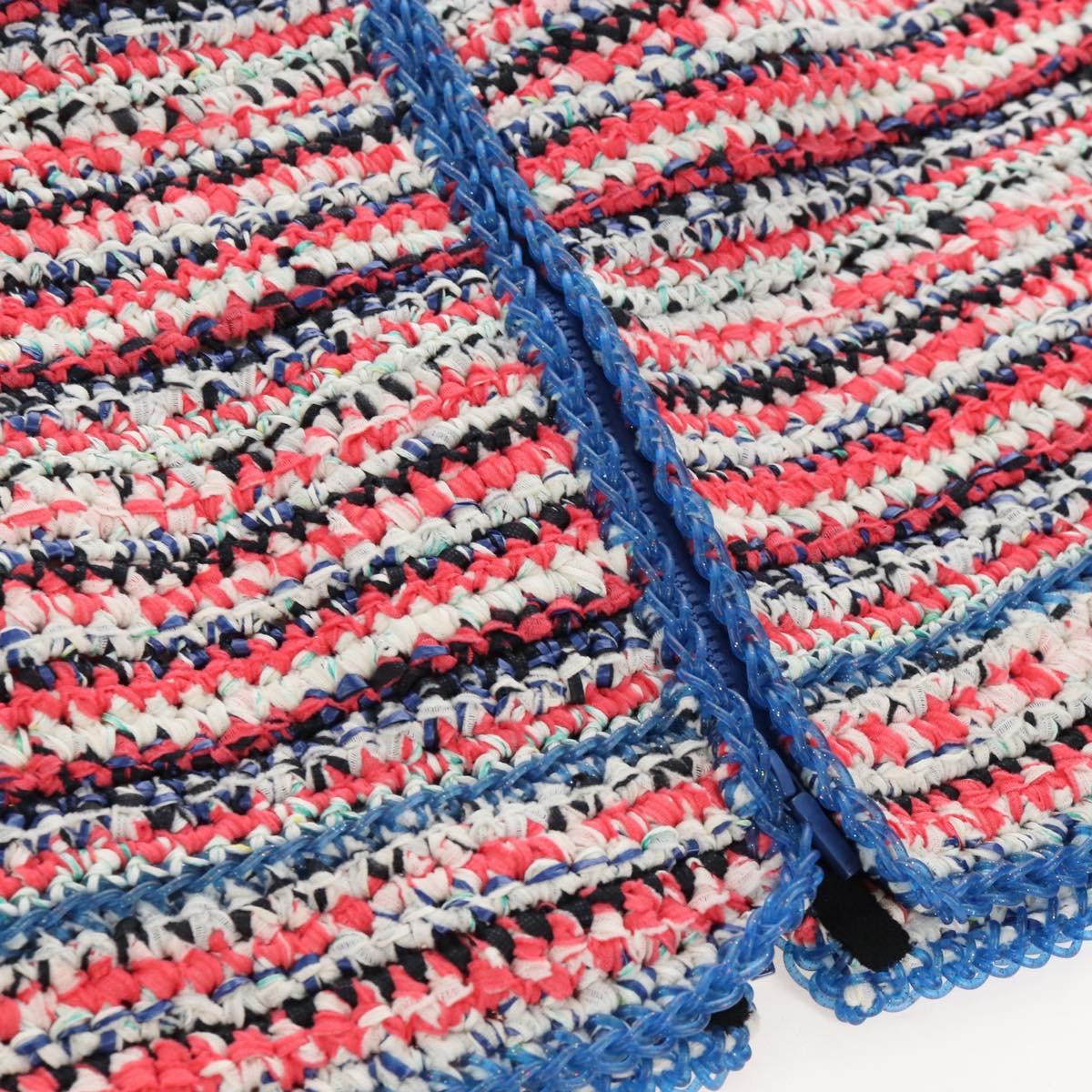 CHANEL Skirt Cotton Tweed 36 Multicolor CC Auth 208359M