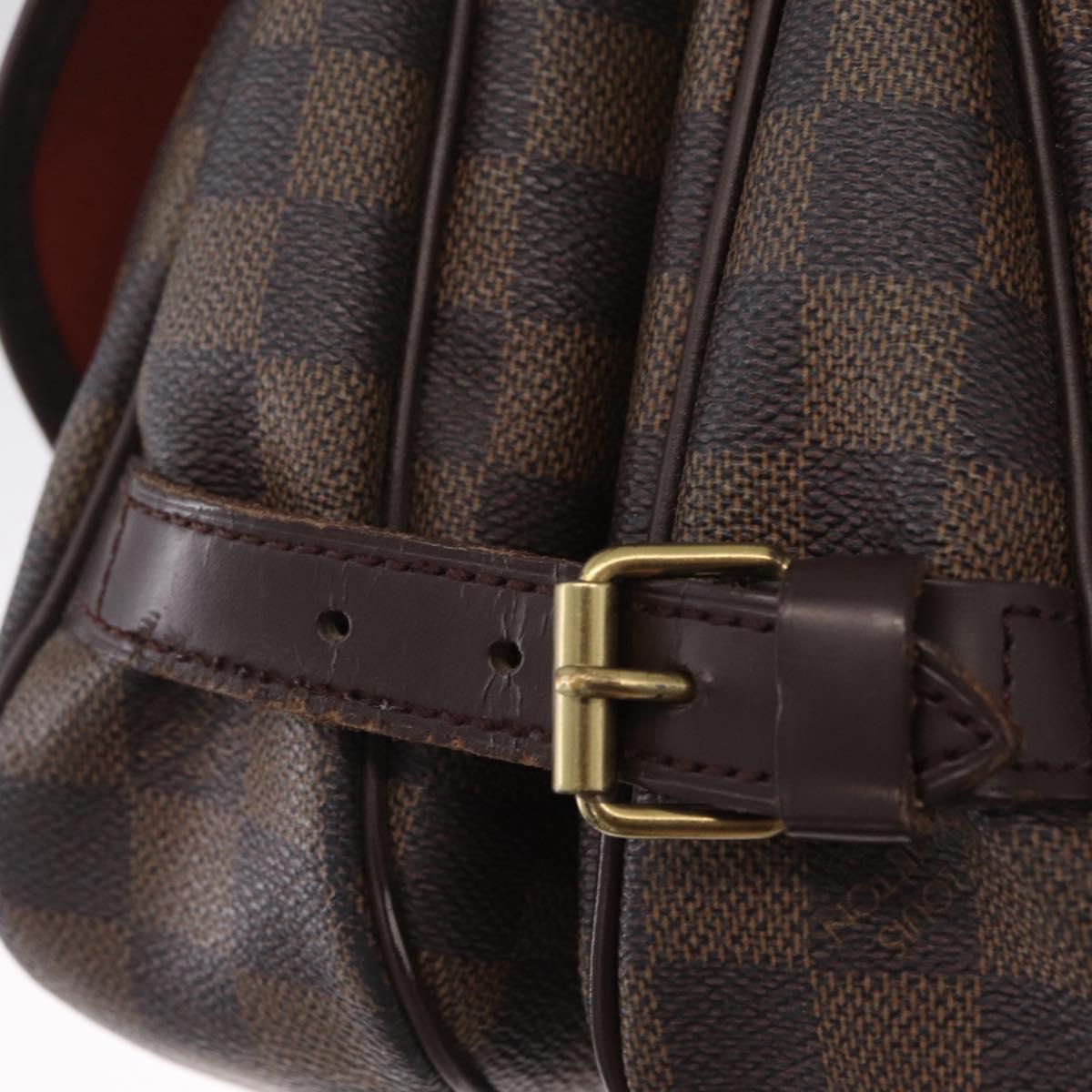 LOUIS VUITTON Damier Ebene Saumur 30 Shoulder Bag SPO N48081 LV Auth 208385