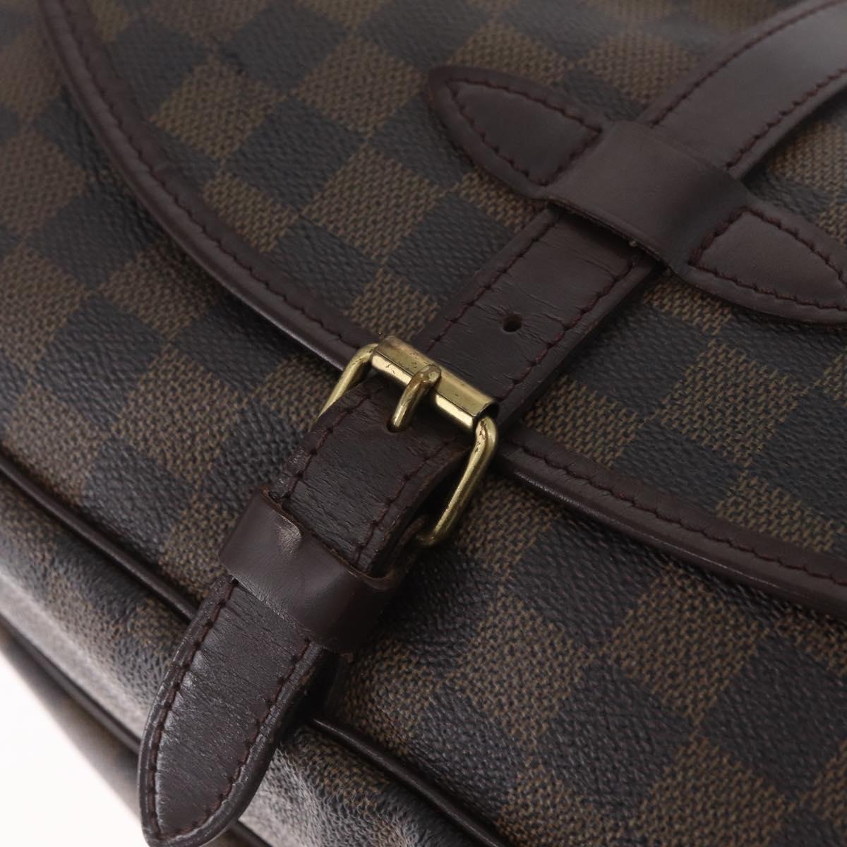LOUIS VUITTON Damier Ebene Saumur 30 Shoulder Bag SPO N48081 LV Auth 208385