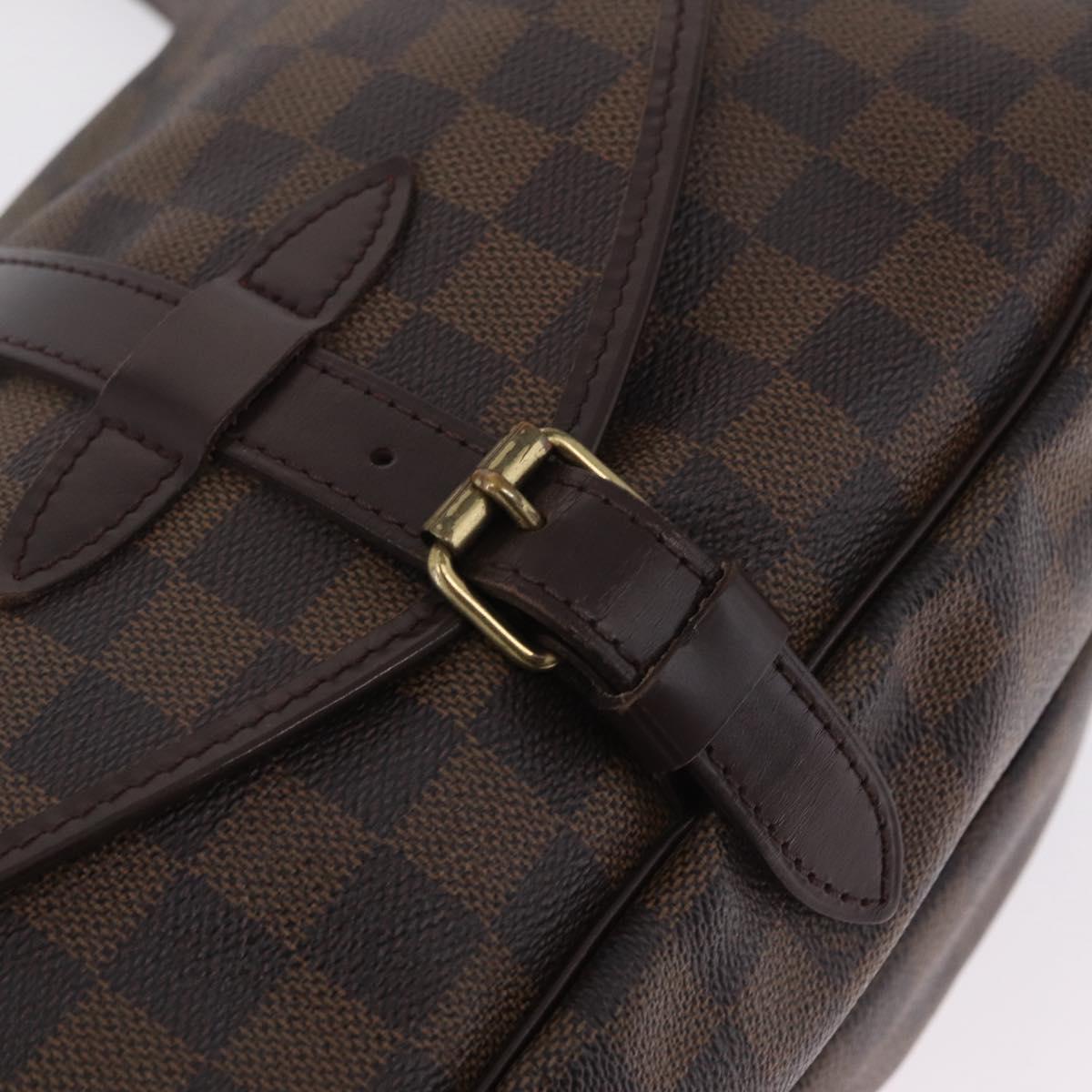 LOUIS VUITTON Damier Ebene Saumur 30 Shoulder Bag SPO N48081 LV Auth 208385