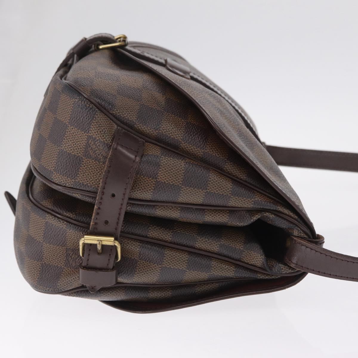 LOUIS VUITTON Damier Ebene Saumur 30 Shoulder Bag SPO N48081 LV Auth 208385