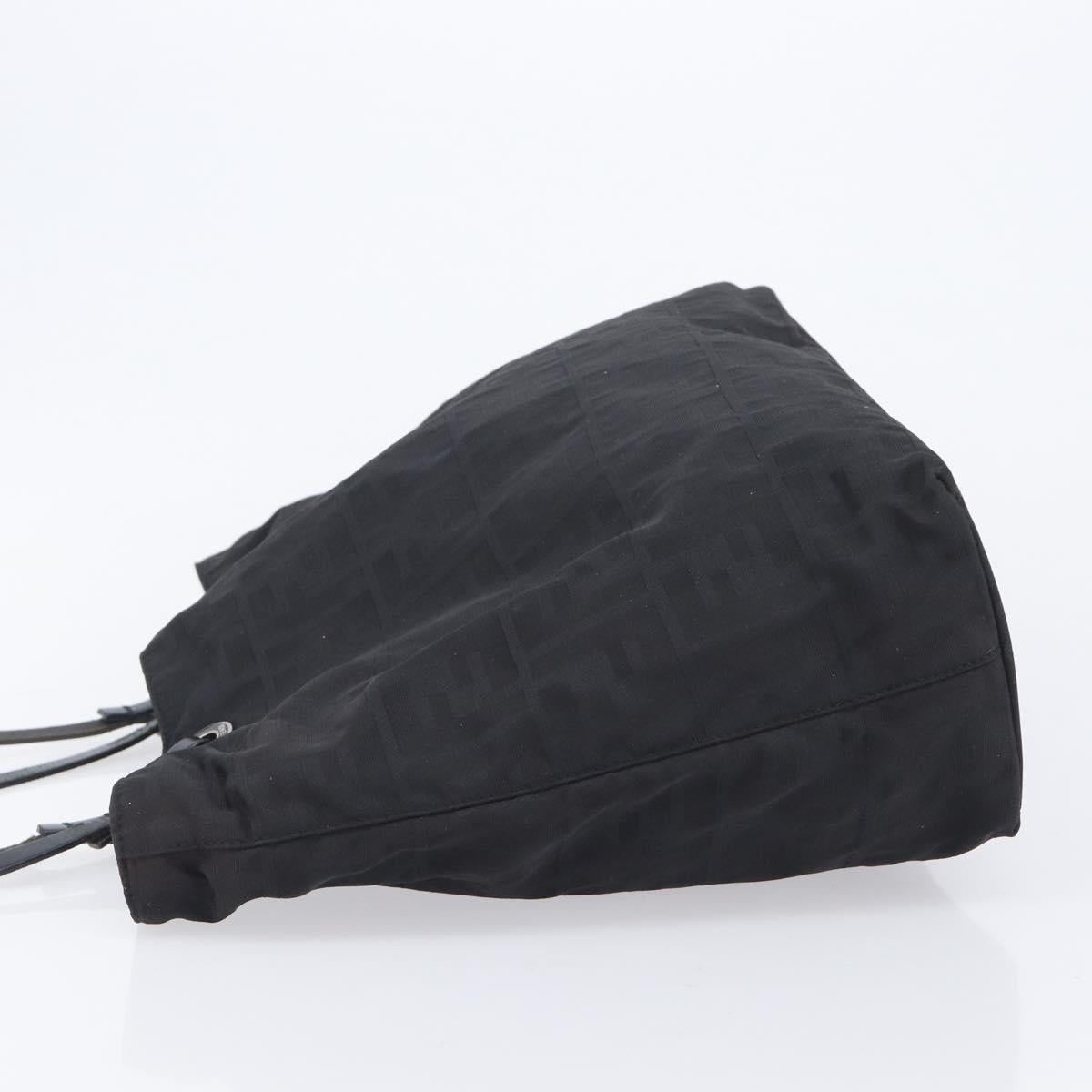 FENDI Zucca Canvas Tote Bag Black Auth 208398