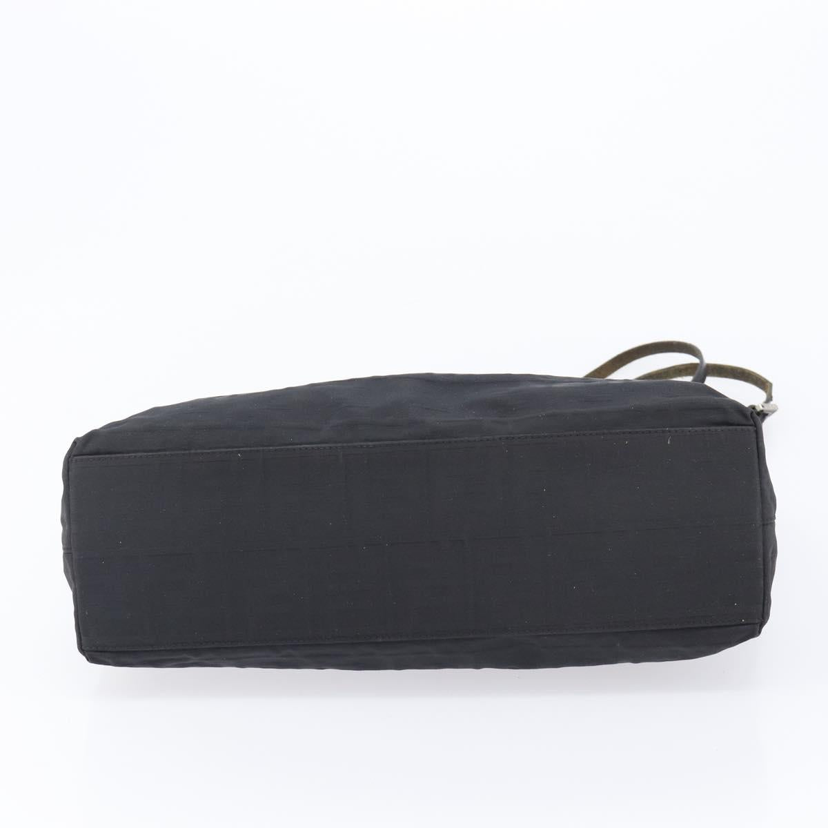 FENDI Zucca Canvas Tote Bag Black Auth 208398