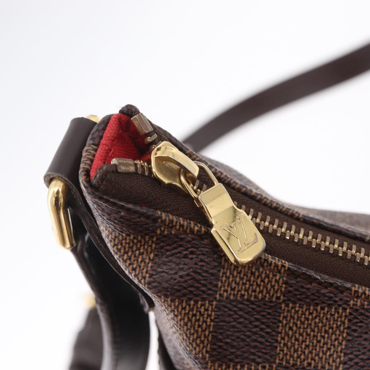 LOUIS VUITTON Damier Ebene Bloomsbury PM Shoulder Bag N42251 LV Auth 208415