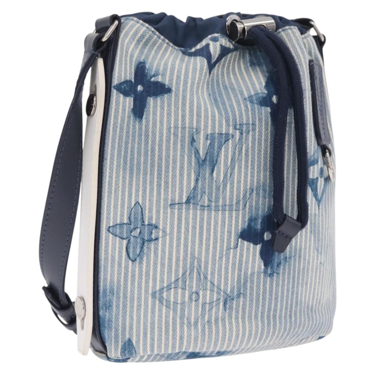 LOUIS VUITTON Monogram Watercolor Sac Maran Bag Blue M57830 LV Auth 208417M