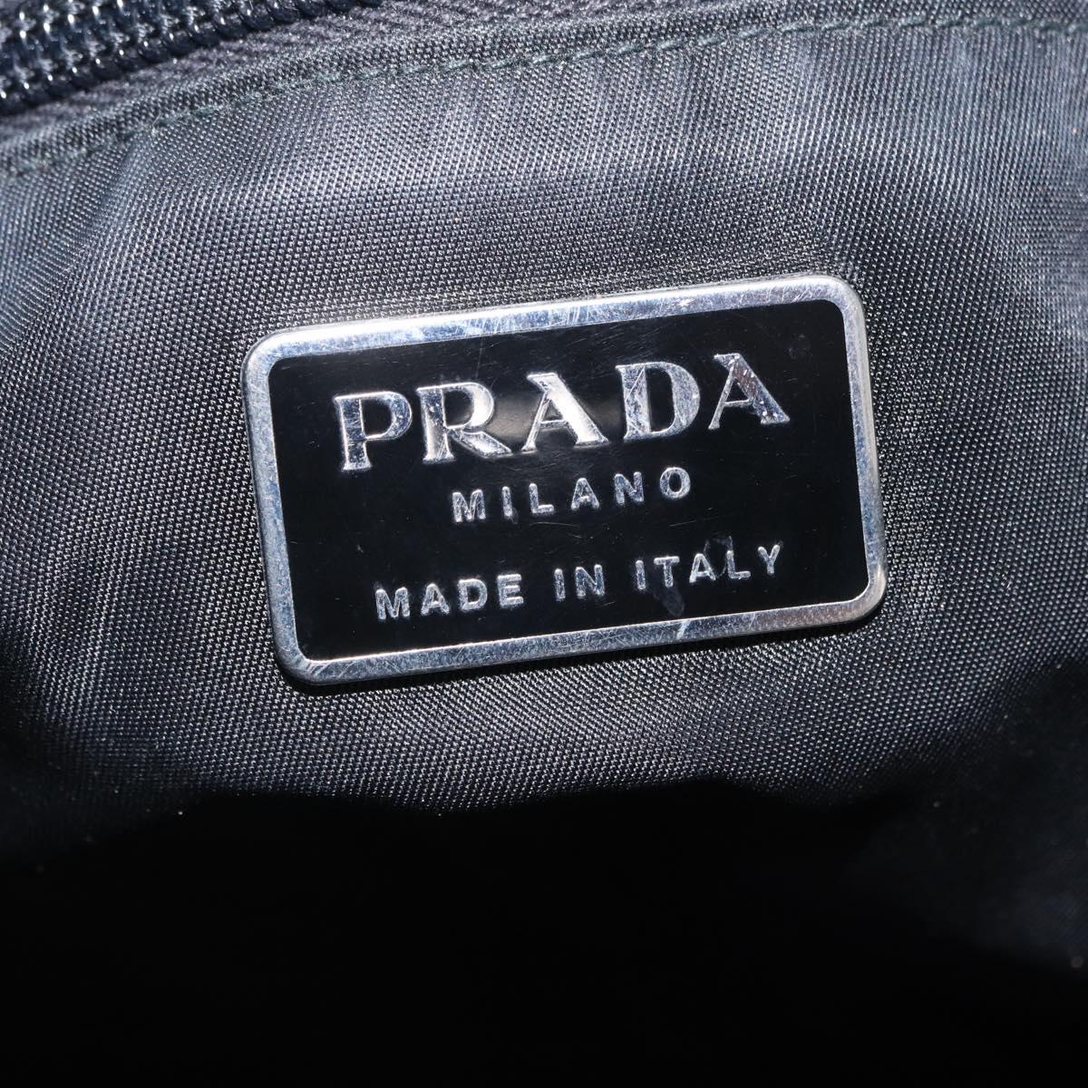 PRADA Shoulder Bag Nylon Black Auth 208422A