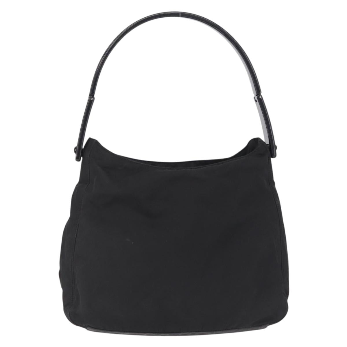 PRADA Shoulder Bag Nylon Black Auth 208422A
