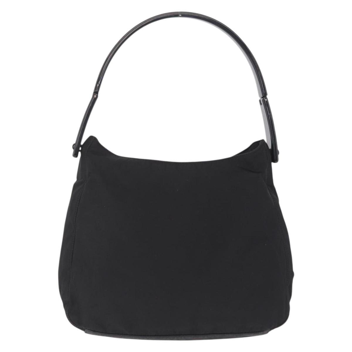 PRADA Shoulder Bag Nylon Black Auth 208422A
