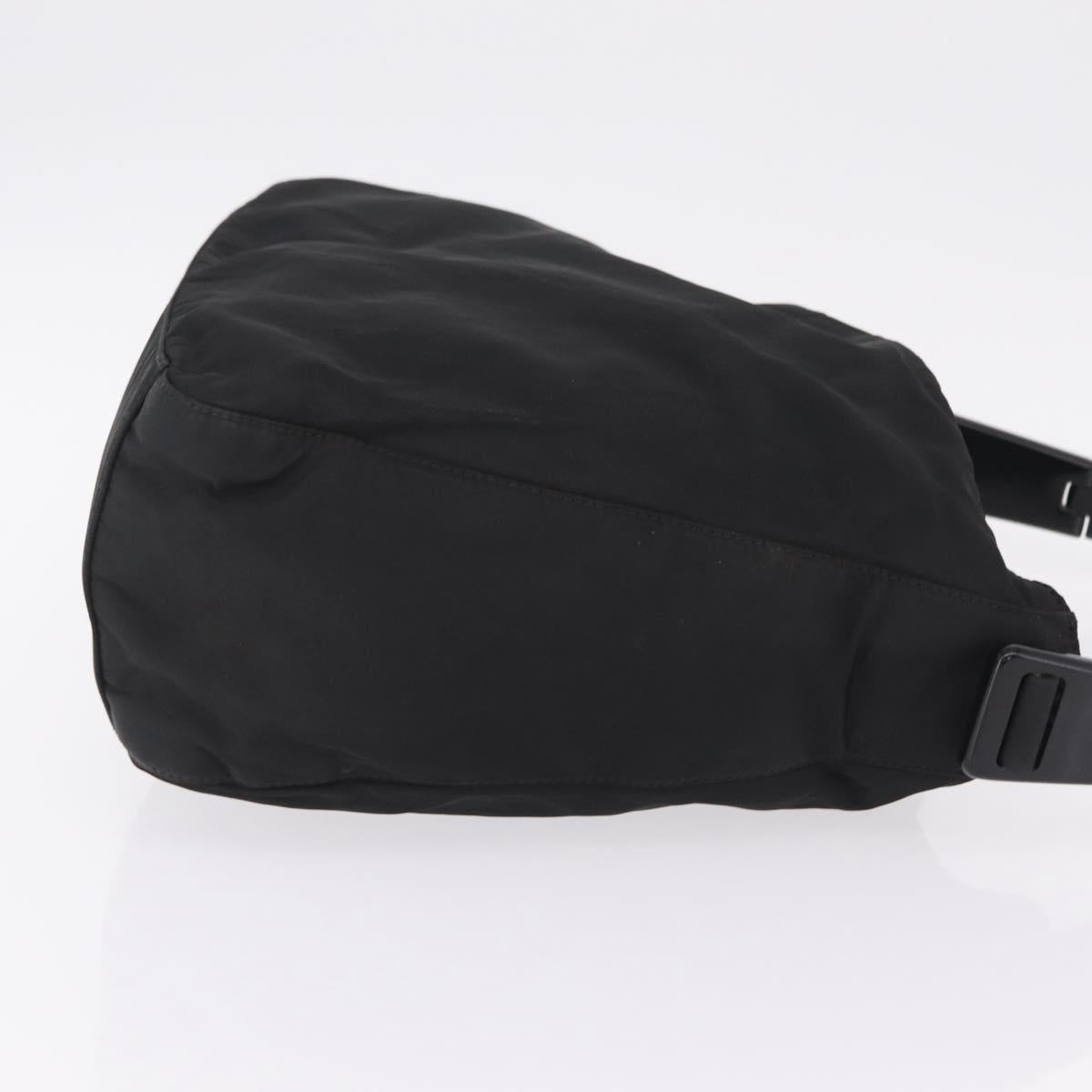 PRADA Shoulder Bag Nylon Black Auth 208422A