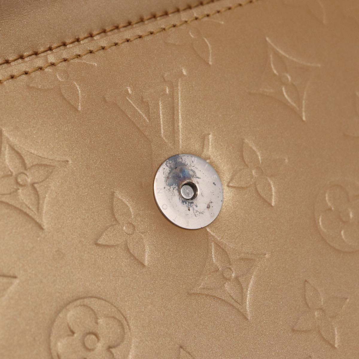 LOUIS VUITTON Monogram Mat Alston Shoulder Bag Beige M55127 LV Auth 208427V