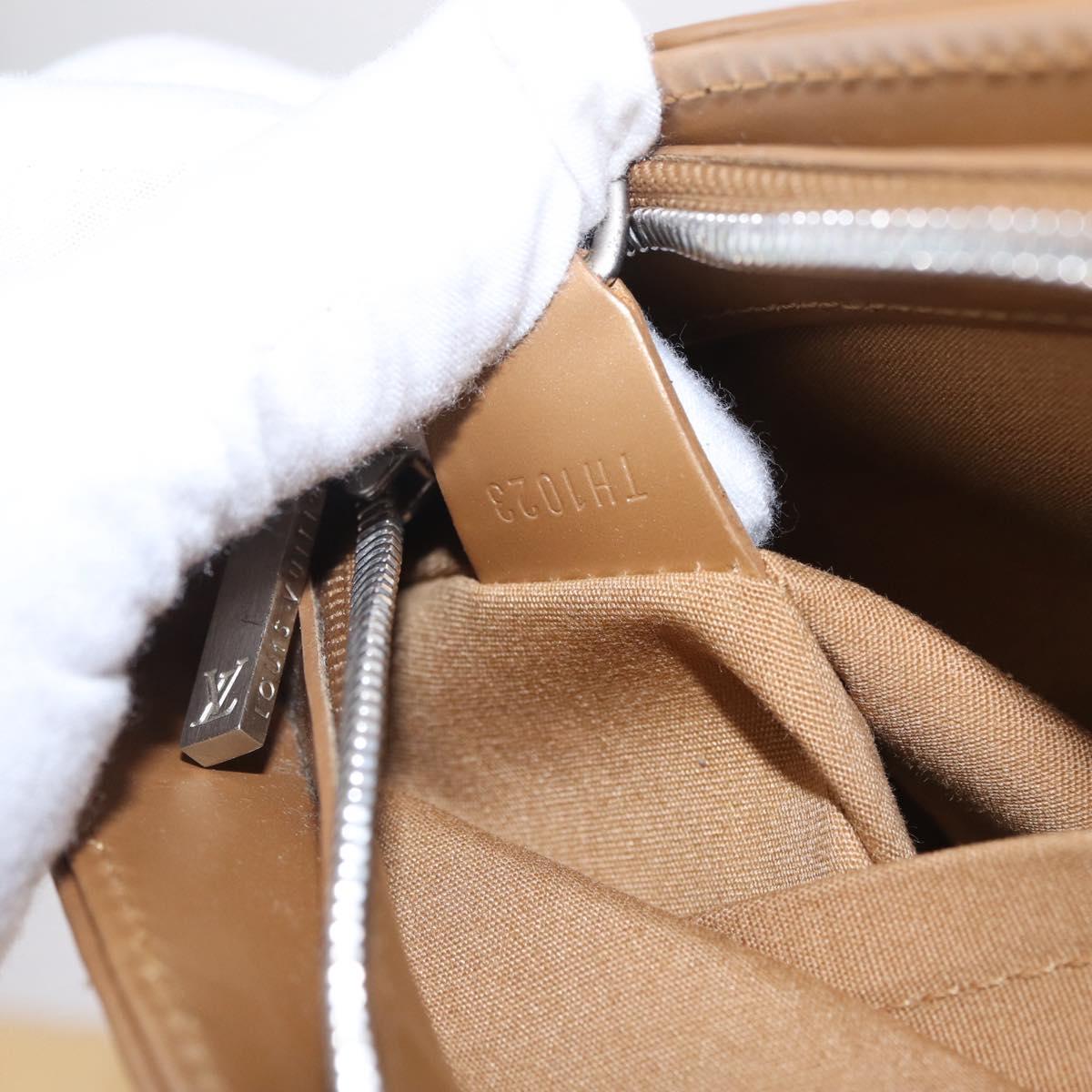 LOUIS VUITTON Monogram Mat Alston Shoulder Bag Beige M55127 LV Auth 208427V