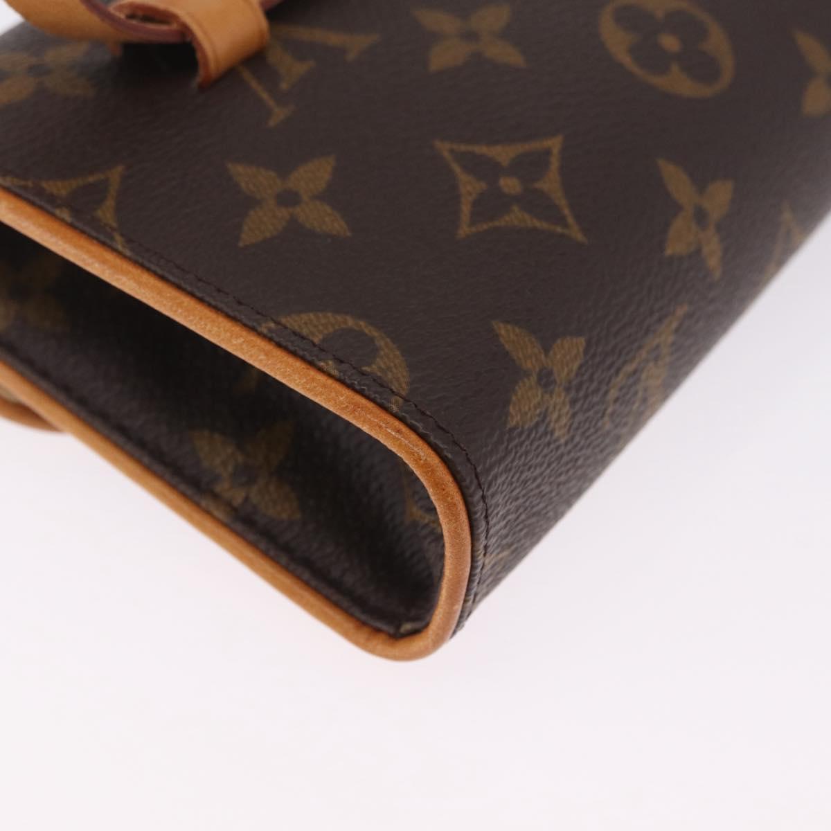 LOUIS VUITTON Monogram Pochette Florentine Waist bag M51855 LV Auth 208430A