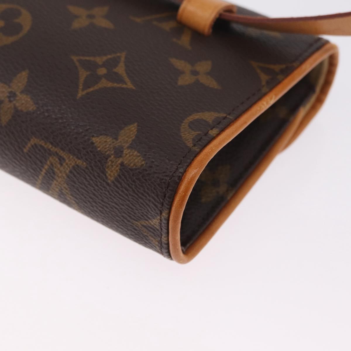LOUIS VUITTON Monogram Pochette Florentine Waist bag M51855 LV Auth 208430A