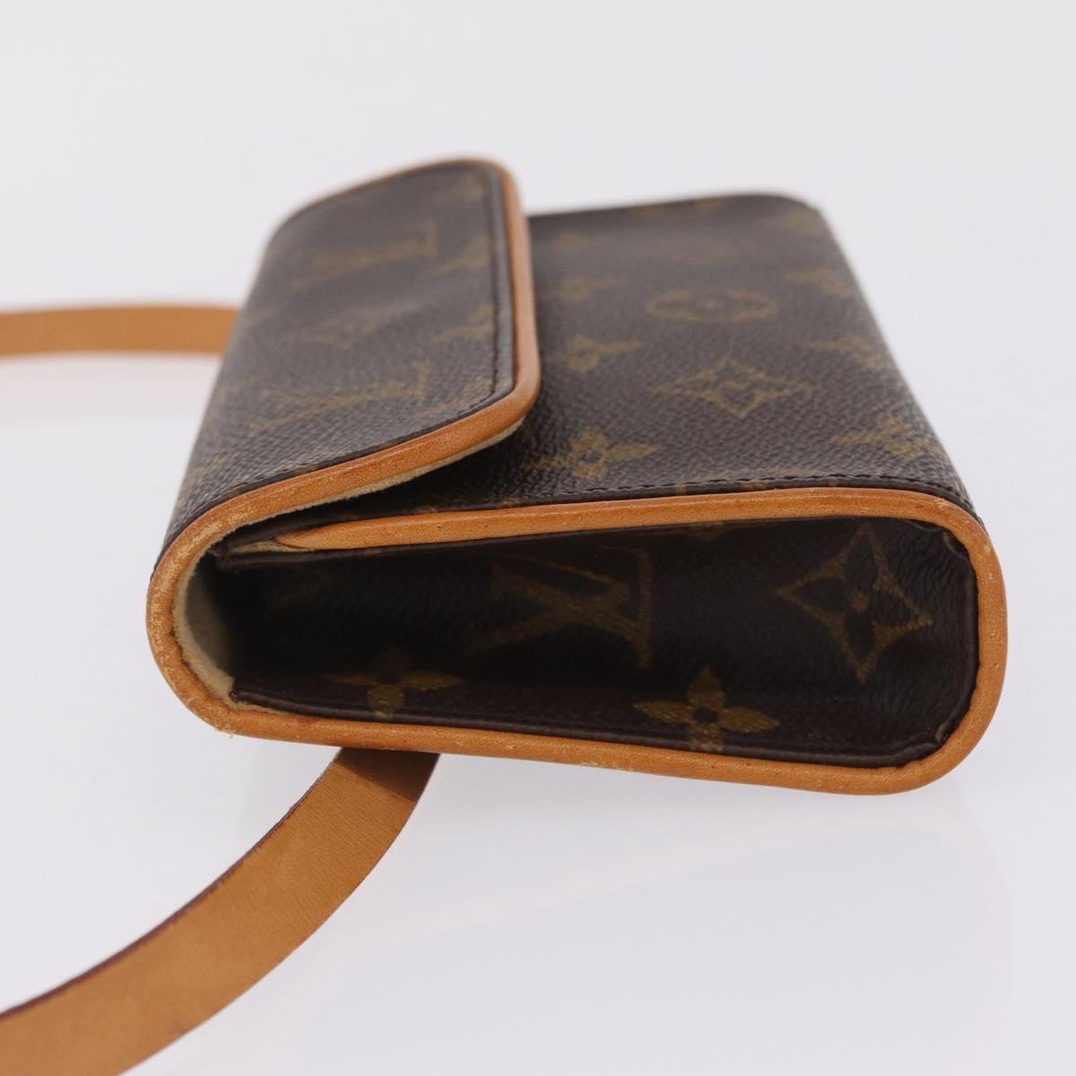 LOUIS VUITTON Monogram Pochette Florentine Waist bag M51855 LV Auth 208430A