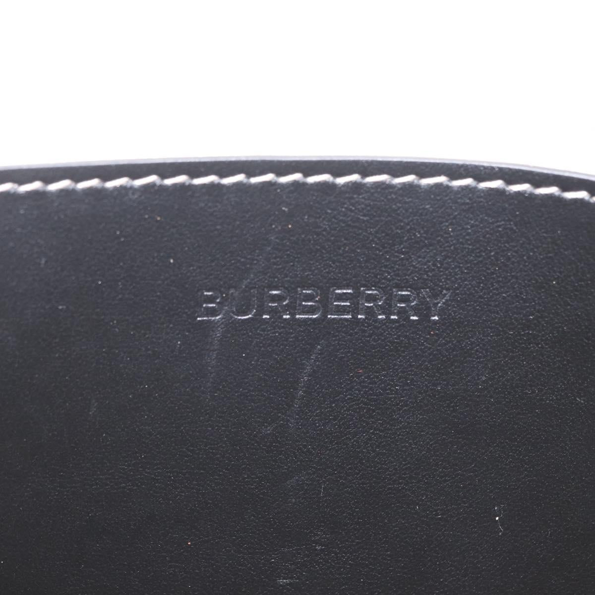 BURBERRY Body Bag Canvas Gray Silver Auth 208431A