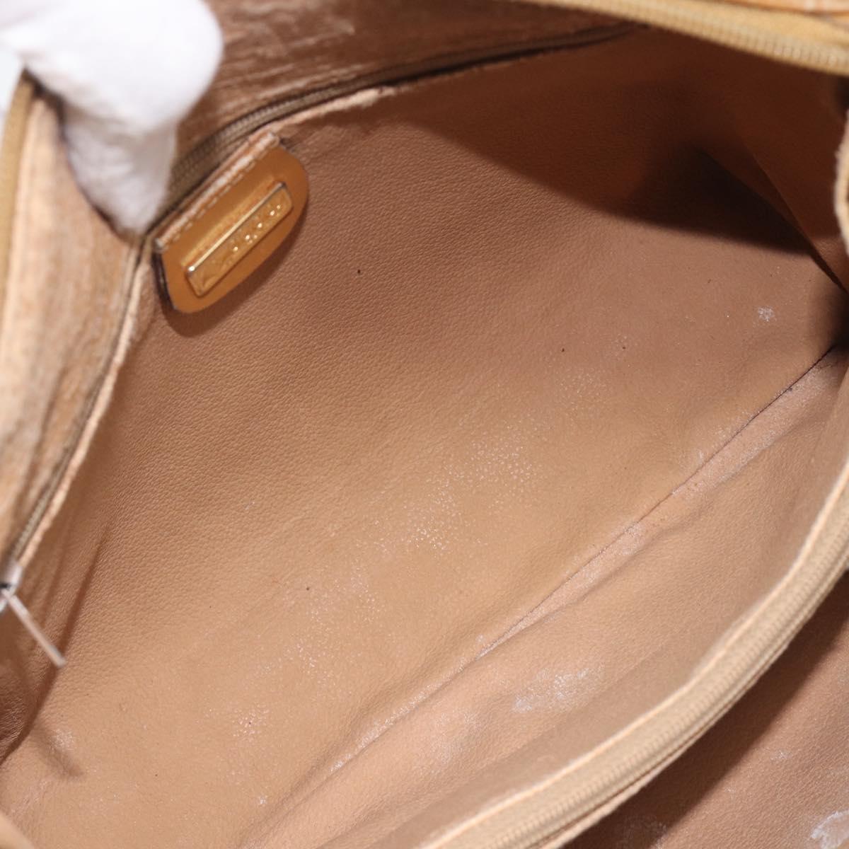 GUCCI Micro GG Supreme Boston Bag PVC Beige Gold 000 39 0158 Auth 208432