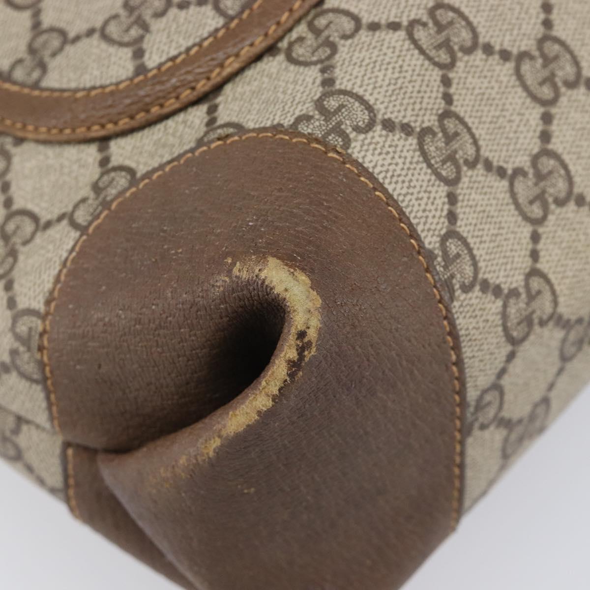 GUCCI GG Supreme Web Sherry Line Tote Bag PVC Beige Red 002 904 0223 Auth 208434