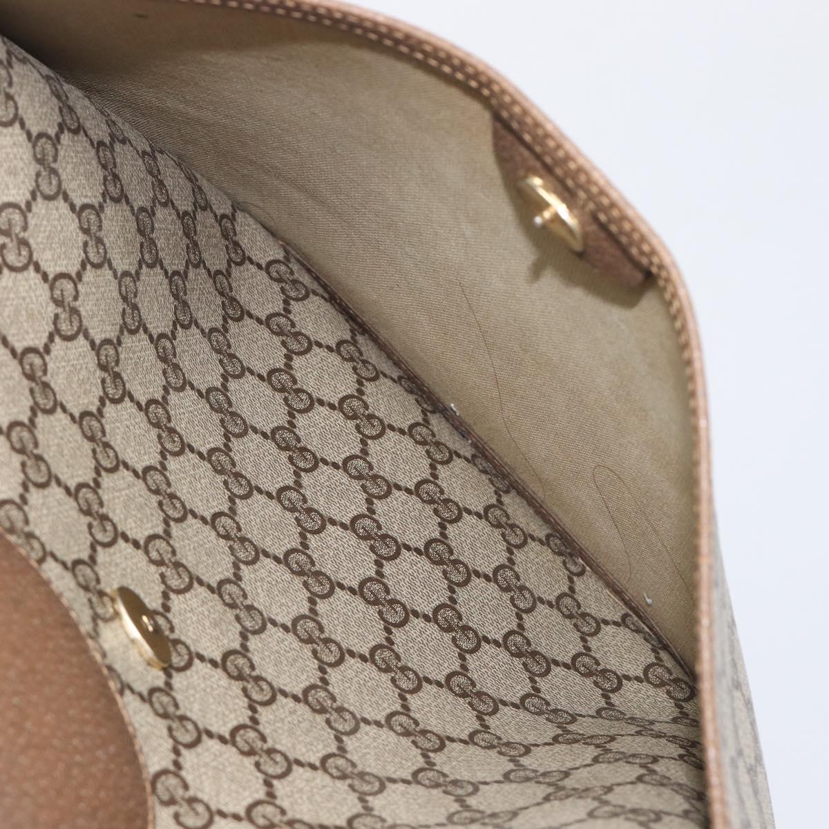 GUCCI GG Supreme Web Sherry Line Tote Bag PVC Beige Red 002 904 0223 Auth 208434