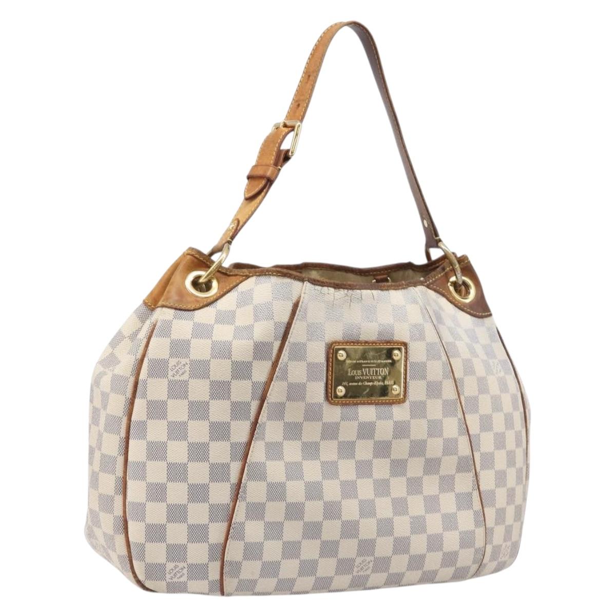 LOUIS VUITTON Damier Azur Galliera PM Shoulder Bag N55215 LV Auth 208435